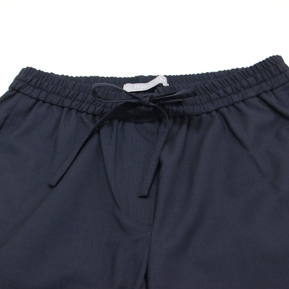 ウール ストレッチ ワイド イージーパンツ / CRISP MELANGE SUIT SEFIN.H スラックス ウエストゴム ストレート