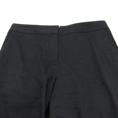 リネン ストレッチ テーパードパンツ / Eco Crunch Wash Luen N ギャザー スリット ジップフライ