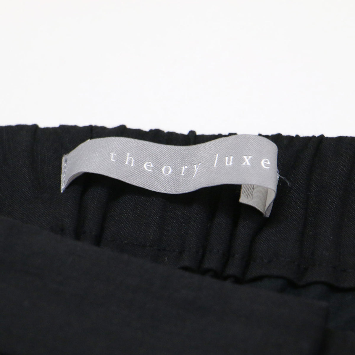 リネン ストレッチ テーパードパンツ / Eco Crunch Wash Luen N ギャザー スリット ジップフライ