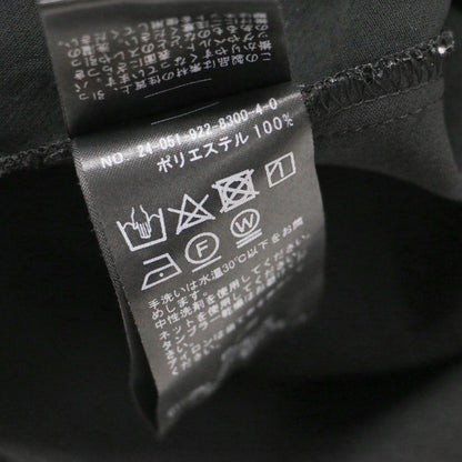 24秋冬 ジョーゼット素材 スキッパーブラウス / GEORGETTE SKIPPER シャツ 長袖 Vネック ワイド ドルマンスリーブ