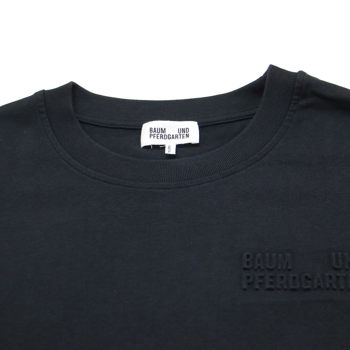 26春夏 立体ロゴ ワイド クロップド Tシャツ / JIANA カットソー 半袖 クルーネック コットン