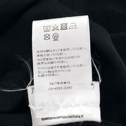 26春夏 立体ロゴ ワイド クロップド Tシャツ / JIANA カットソー 半袖 クルーネック コットン