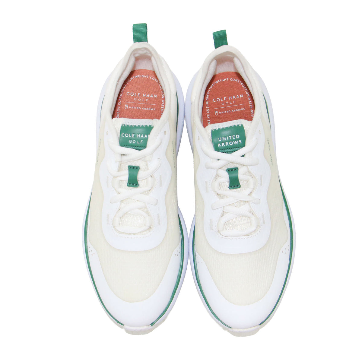 × UNITED ARROWS 23秋冬 ゼログランド フェアウェイ / ZEROGRAND Fairway ゴルフシューズ スニーカー ローカット ラウンドトゥ スパイクレス ラバーソール メッシュ