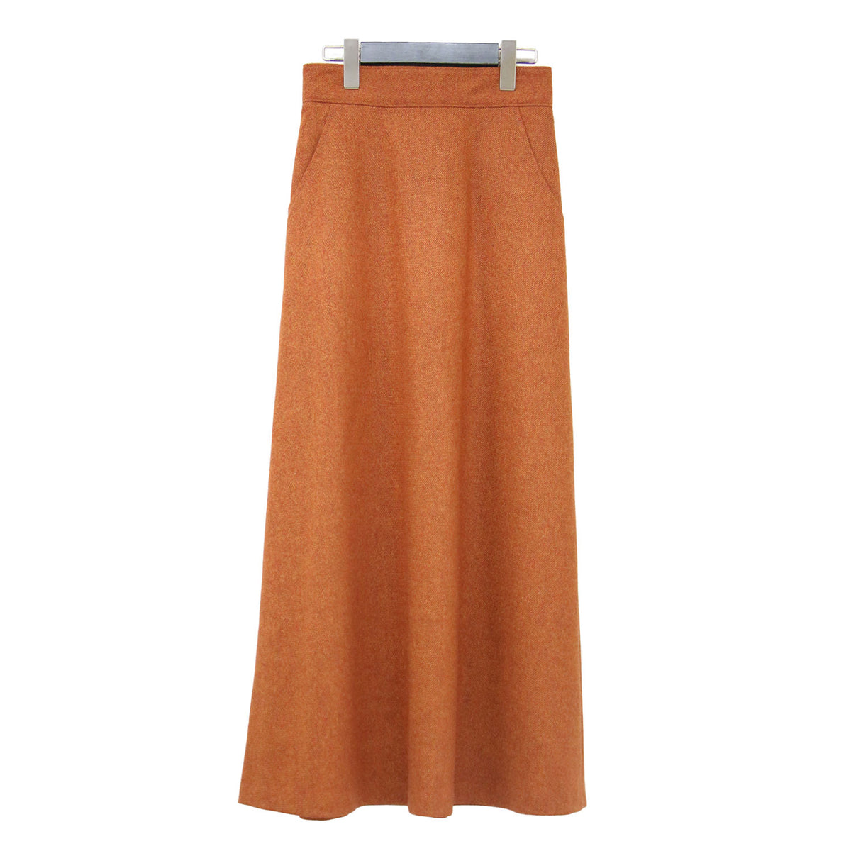 ツイード ロング フレアスカート / TWEED FLARE SKIRT ハイウエスト Aライン ウール