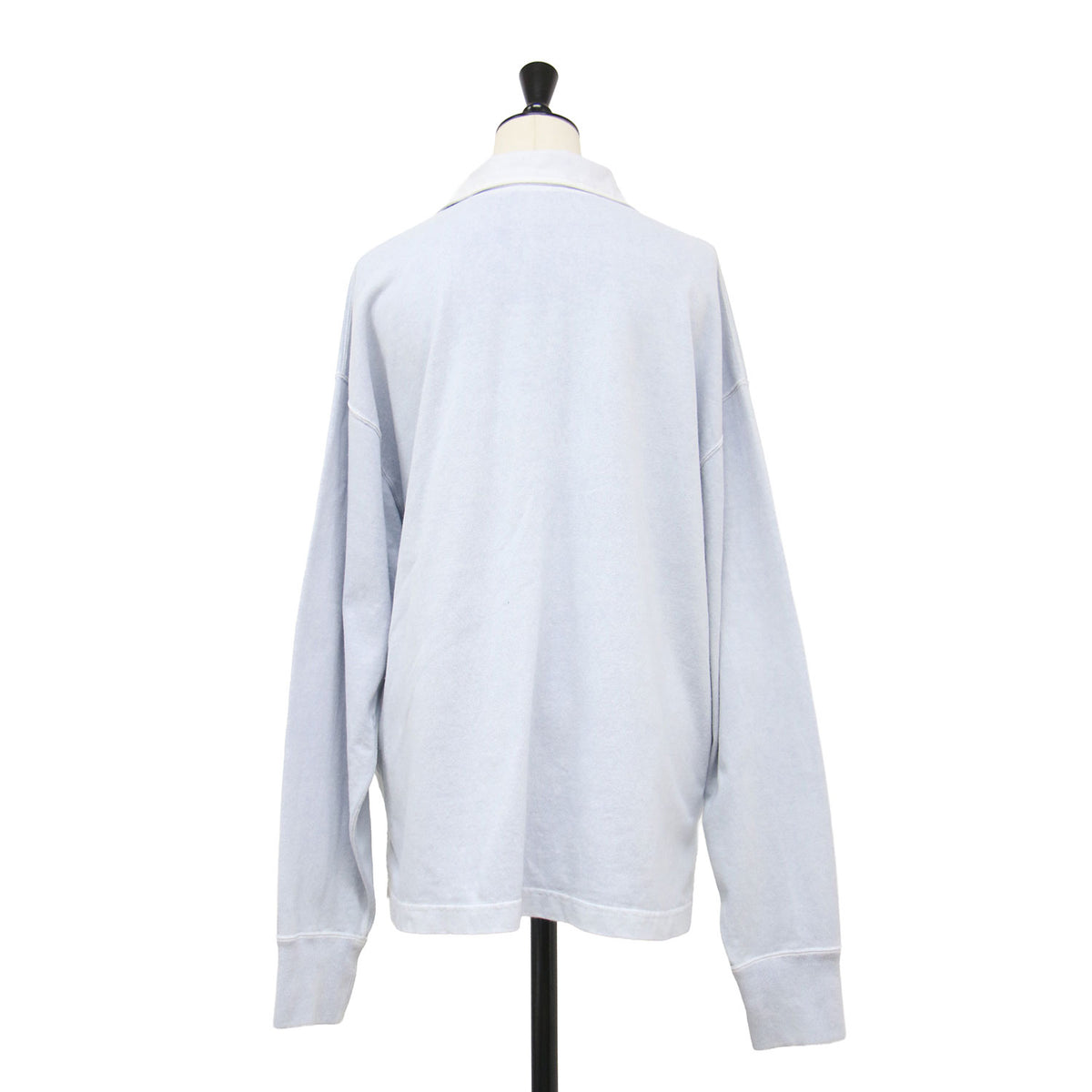 25春夏 コットン ピグメントダイ スキッパー プルオーバー / OPENENDCOTTON PIGMENTDYE SKIPPER PO 168-5166014 / カットソー 長袖 Vネック ワイド スリット