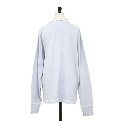 25春夏 コットン ピグメントダイ スキッパー プルオーバー / OPENENDCOTTON PIGMENTDYE SKIPPER PO 168-5166014 / カットソー 長袖 Vネック ワイド スリット