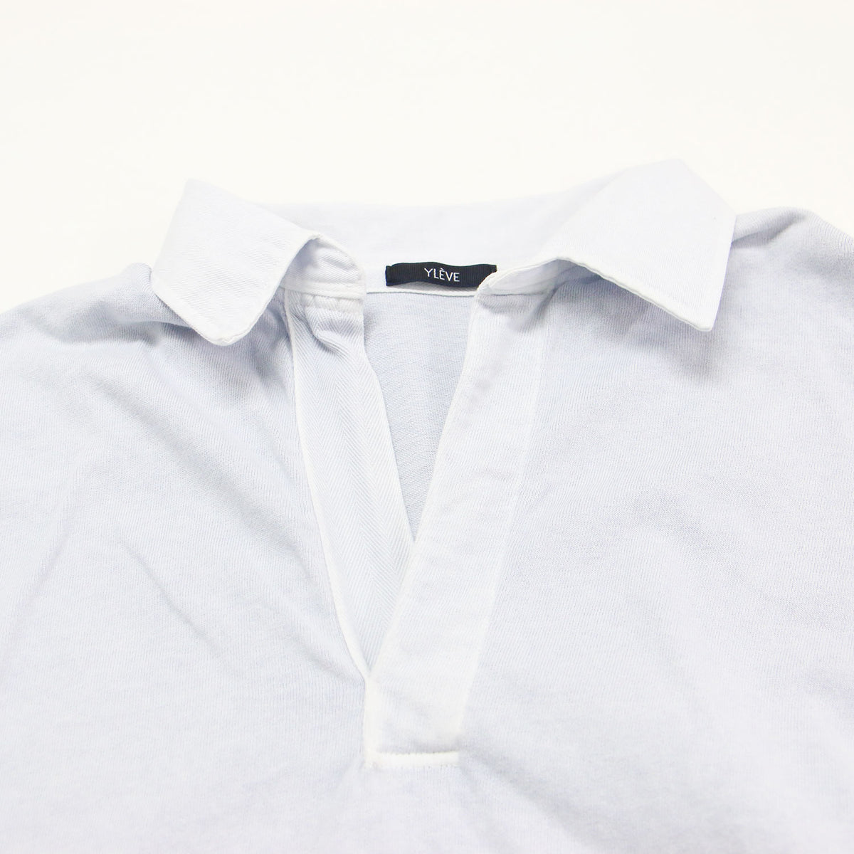 25春夏 コットン ピグメントダイ スキッパー プルオーバー / OPENENDCOTTON PIGMENTDYE SKIPPER PO 168-5166014 / カットソー 長袖 Vネック ワイド スリット