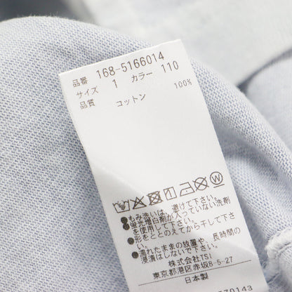 25春夏 コットン ピグメントダイ スキッパー プルオーバー / OPENENDCOTTON PIGMENTDYE SKIPPER PO 168-5166014 / カットソー 長袖 Vネック ワイド スリット
