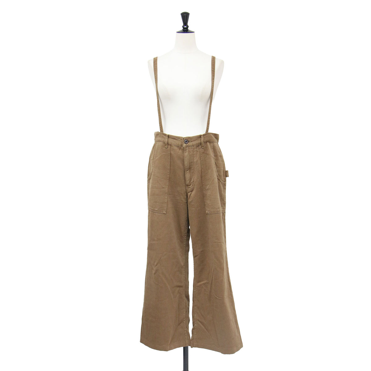 25春夏 Suspenders パンツ / ワークパンツ ワイド ハイウエスト サスペンダー コットン