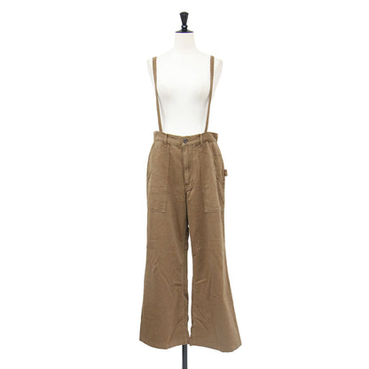 25春夏 Suspenders パンツ / ワークパンツ ワイド ハイウエスト サスペンダー コットン