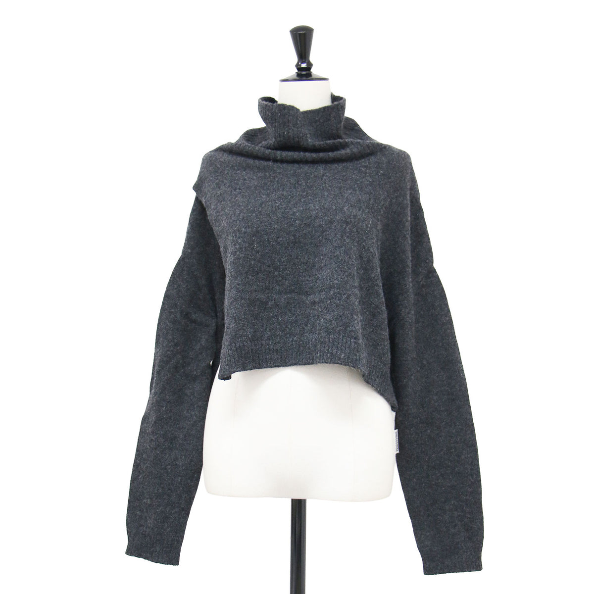 23秋冬 タートルネック スリット ニット / TURTLE NECK SLIT KNIT 23080923001330 / プルオーバー ショート丈 長袖 ウール