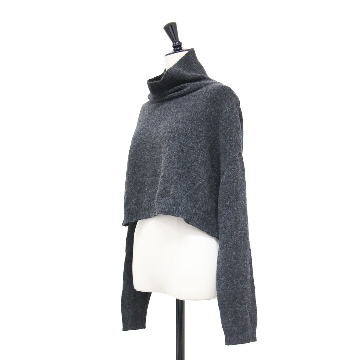 23秋冬 タートルネック スリット ニット / TURTLE NECK SLIT KNIT 23080923001330 / プルオーバー ショート丈 長袖 ウール
