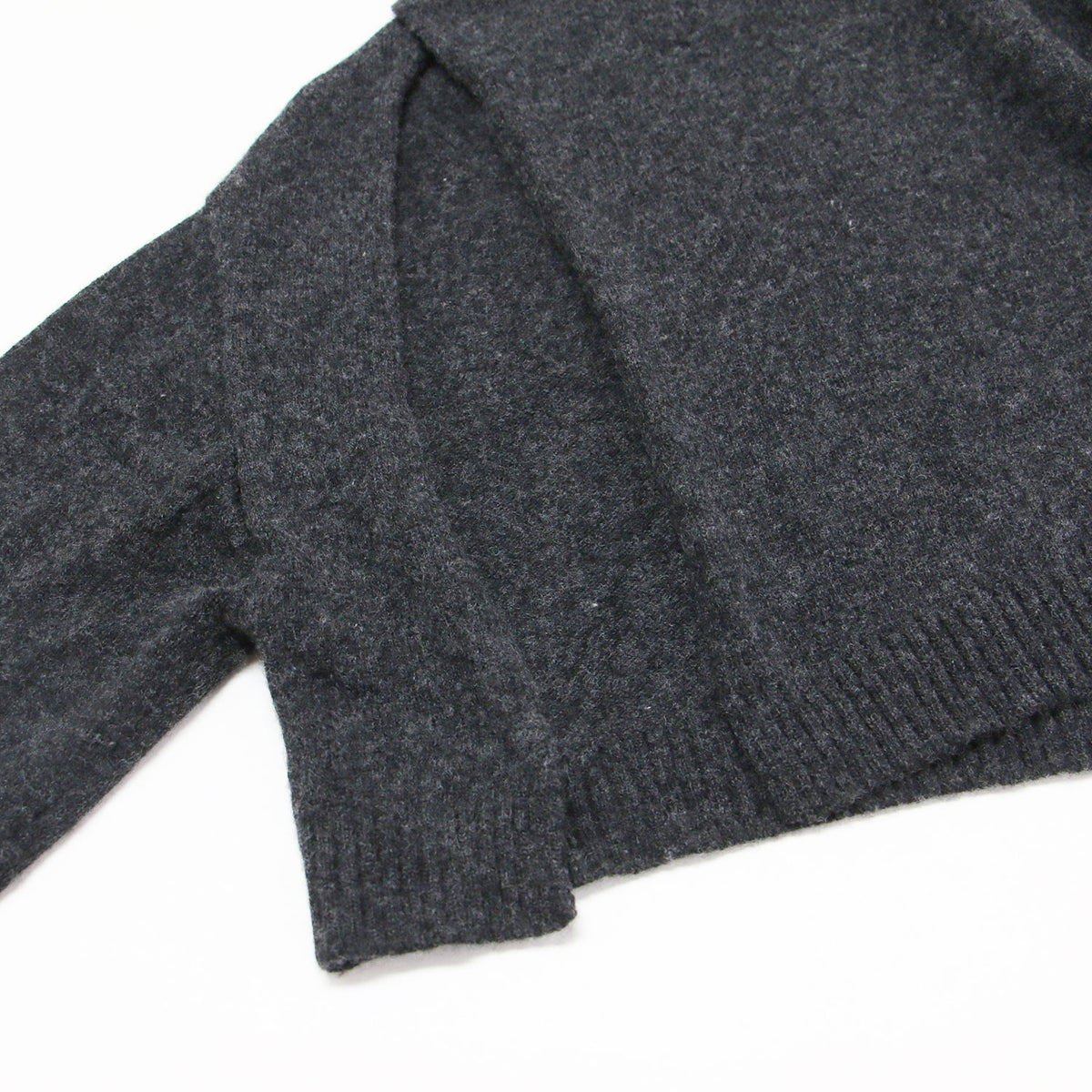 23秋冬 タートルネック スリット ニット / TURTLE NECK SLIT KNIT 23080923001330 / プルオーバー ショート丈 長袖 ウール