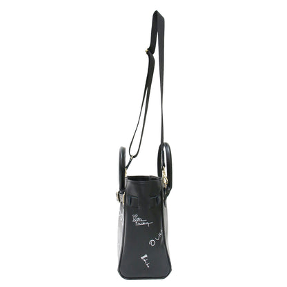 × FRAMeWORK 別注 26秋冬 KIBITZ MAIL BAG / ハンドバッグ トートバッグ ショルダー 2WAY ベルト付き イラスト プリント カウレザー