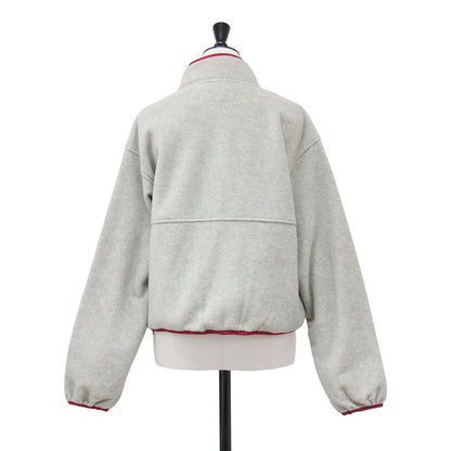 26秋冬 フリース ハーフジップ ブルゾン 26WCT-722L / PIPING FLEECE HALF ZIP BLOUSON プルオーバー ショート丈 スタンドカラー パイピング