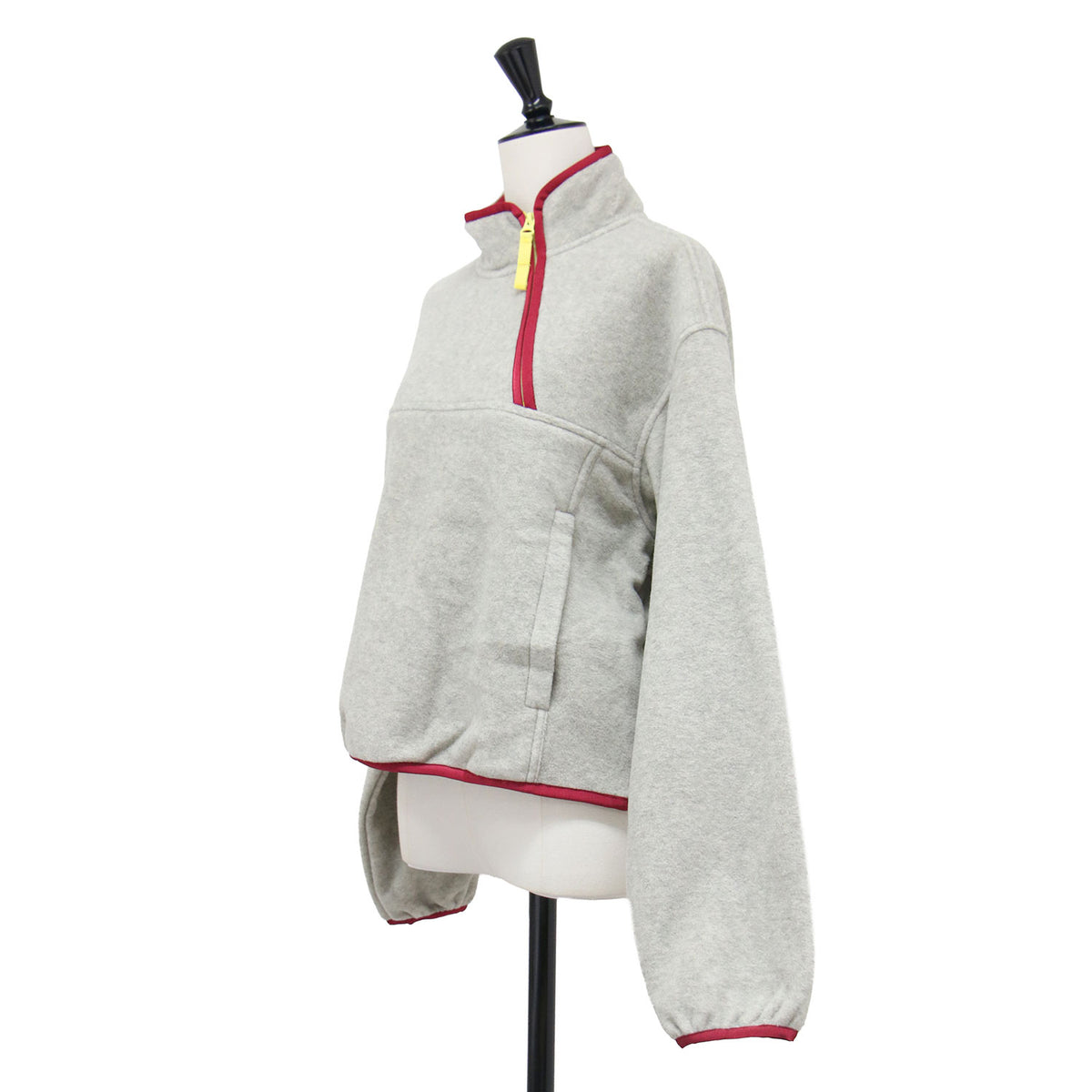 26秋冬 フリース ハーフジップ ブルゾン 26WCT-722L / PIPING FLEECE HALF ZIP BLOUSON プルオーバー ショート丈 スタンドカラー パイピング