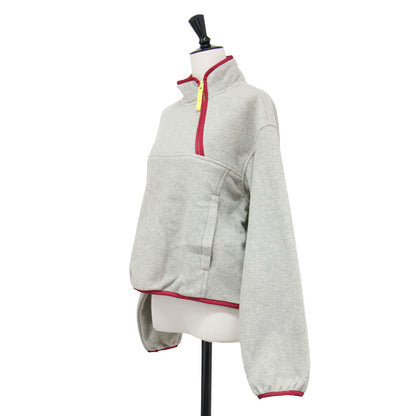 26秋冬 フリース ハーフジップ ブルゾン 26WCT-722L / PIPING FLEECE HALF ZIP BLOUSON プルオーバー ショート丈 スタンドカラー パイピング