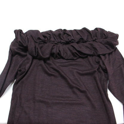 ウール リブ ツイスト オフショルダー プルオーバー 26WCT-#707L / WOOL RIB TWISTED OFF SHOULDER PULLOVER カットソー 長袖 オフショルダー