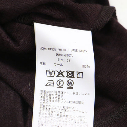 ウール リブ ツイスト オフショルダー プルオーバー 26WCT-#707L / WOOL RIB TWISTED OFF SHOULDER PULLOVER カットソー 長袖 オフショルダー