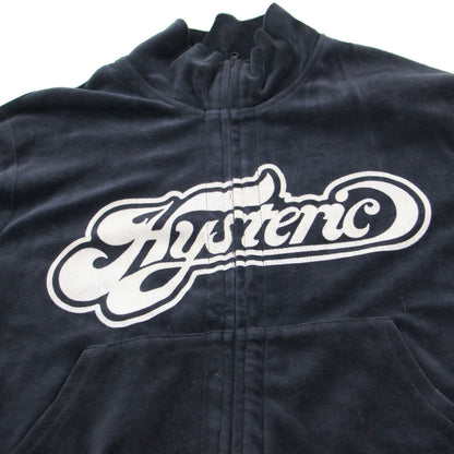 23秋冬 CREAMY LOGO ショート丈トラックジャケット / 長袖 スタンドカラー ジップアップ ベロア
