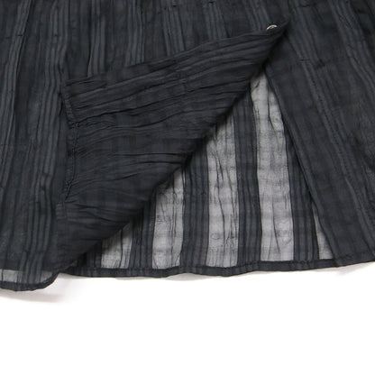26春夏 シアー チェック ビッグシャツ / sheer check big shirt PV-030086 / 長袖 ワイド ワッシャー加工