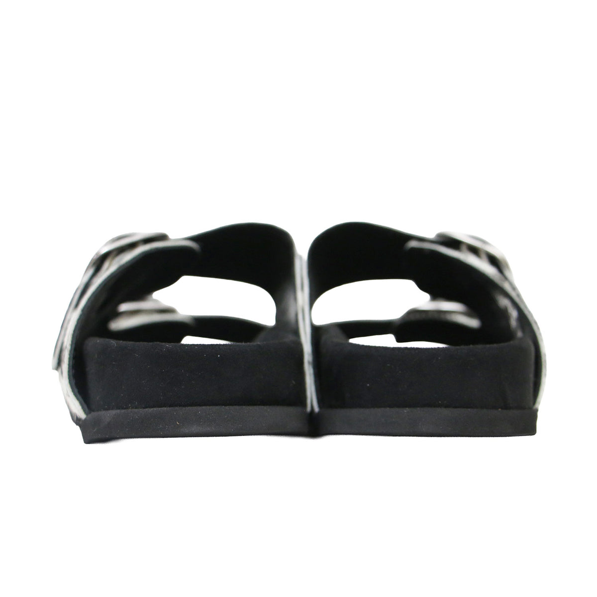 26春夏 2ベルト サンダル / 2 BELT SANDALS 26093450004010 / フラット ハラコ調 ホルスタイン柄 カウレザー