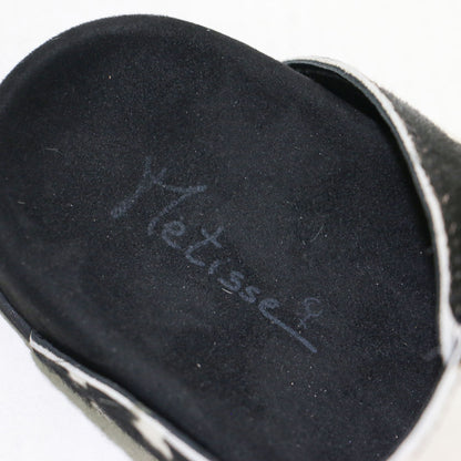 26春夏 2ベルト サンダル / 2 BELT SANDALS 26093450004010 / フラット ハラコ調 ホルスタイン柄 カウレザー