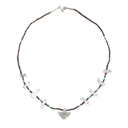 26秋冬 フィティッシュ ショートネックレス / SHORT NECKLACE ペンダント ビーズ アニマルモチーフ シェル 天然石 SV925