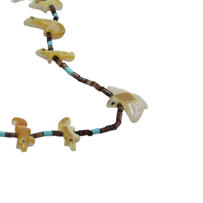 26秋冬 フィティッシュ ショートネックレス / SHORT NECKLACE ペンダント ビーズ アニマルモチーフ シェル 天然石 SV925