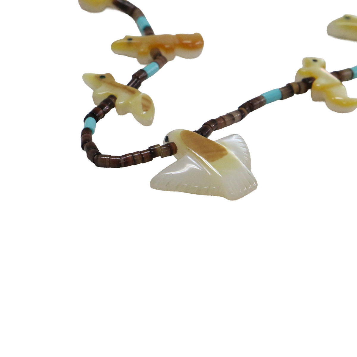 26秋冬 フィティッシュ ショートネックレス / SHORT NECKLACE ペンダント ビーズ アニマルモチーフ シェル 天然石 SV925