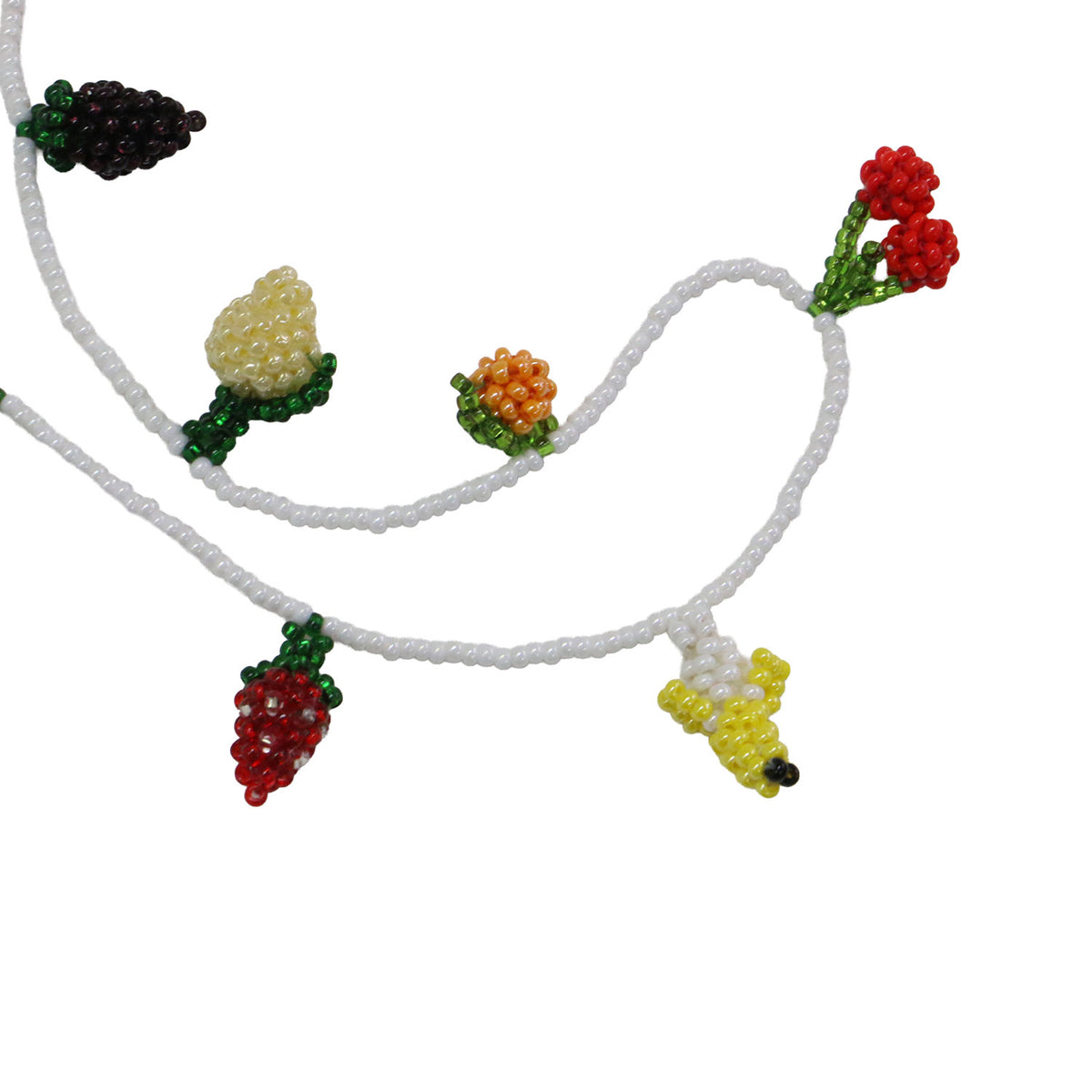 26春夏 プラ ウッツ ペール フルーツ サラダ ネックレス / PURA UTZ PALE FRUIT SALAD NECKLACE ペンダント ビーズ モチーフ メタルパーツ