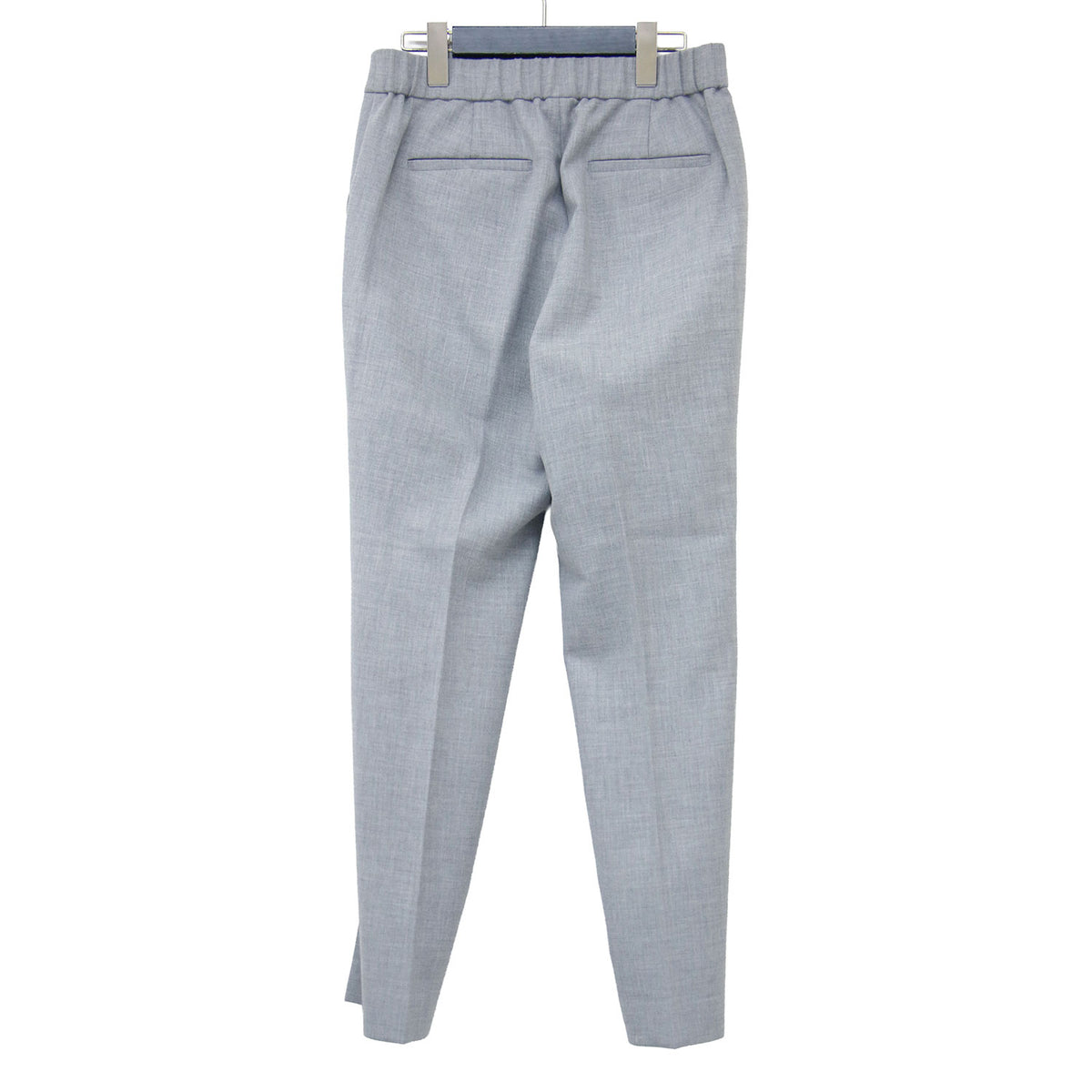 テーパードパンツ / STRETCH DOUBLE CAROL 03-2306442 / イージーパンツ クロップド丈 ウエストゴム センタープレス ストレッチ ウォッシャブル