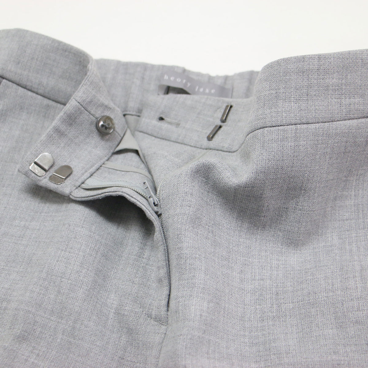 テーパードパンツ / STRETCH DOUBLE CAROL 03-2306442 / イージーパンツ クロップド丈 ウエストゴム センタープレス ストレッチ ウォッシャブル