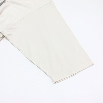 25秋冬 グラフィックプリント フットボールTシャツ / 25070560214030 / カットソー 七分袖 クルーネック ワイド コットン
