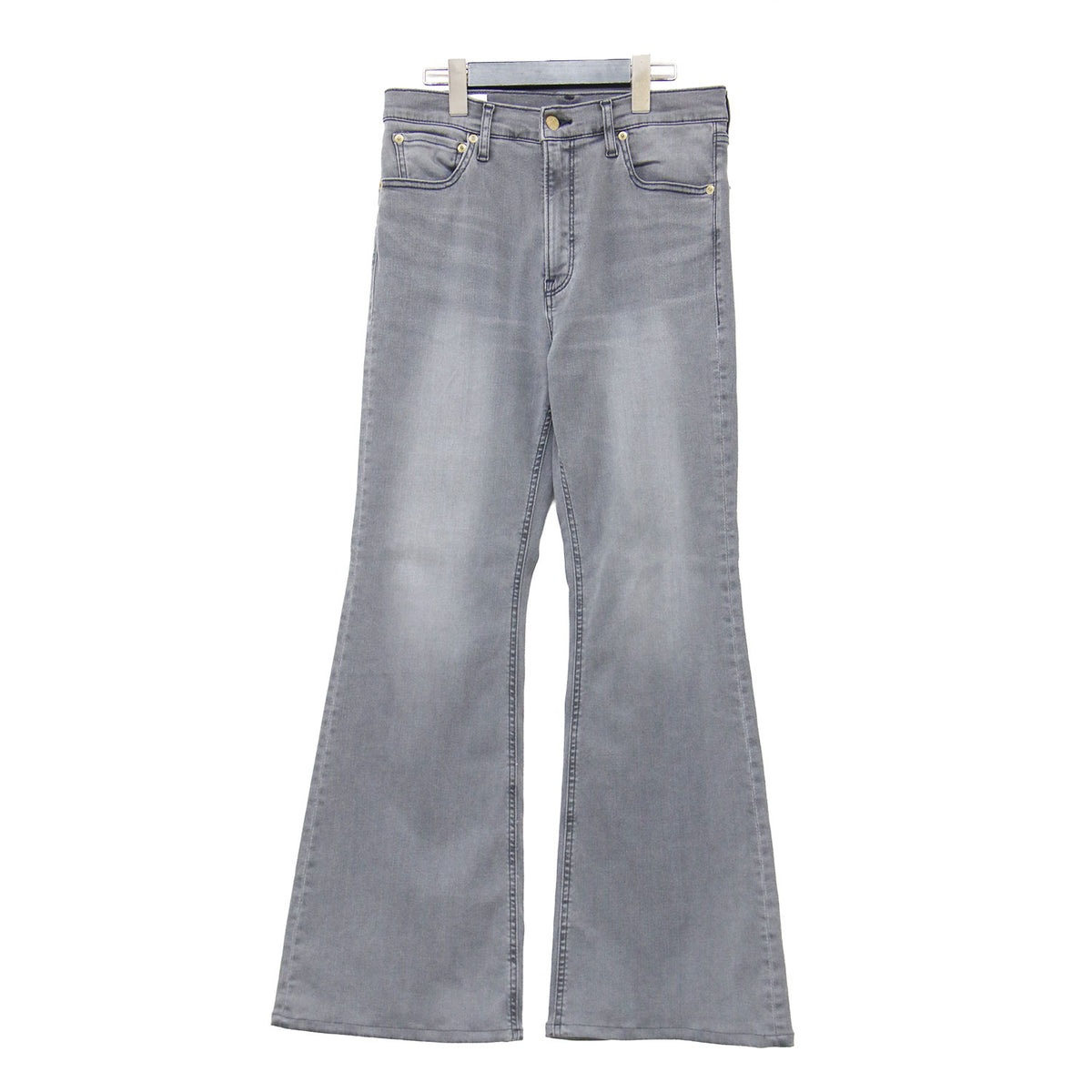 × SURT 別注 25春夏 クラシック フレアデニム / CLASSIC FLARE DENIM フルレングス ブーツカット ダメージ加工 レザーパッチ ストレッチ コットン ウォッシャブル