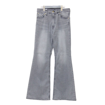 × SURT 別注 25春夏 クラシック フレアデニム / CLASSIC FLARE DENIM フルレングス ブーツカット ダメージ加工 レザーパッチ ストレッチ コットン ウォッシャブル