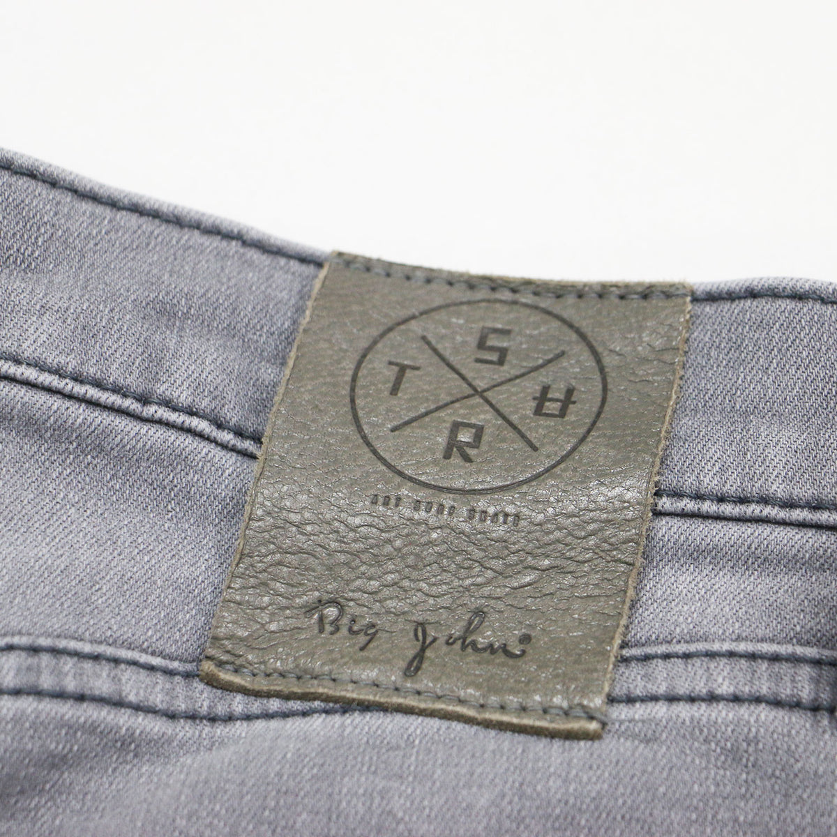 × SURT 別注 25春夏 クラシック フレアデニム / CLASSIC FLARE DENIM フルレングス ブーツカット ダメージ加工 レザーパッチ ストレッチ コットン ウォッシャブル