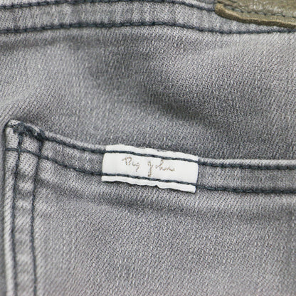 × SURT 別注 25春夏 クラシック フレアデニム / CLASSIC FLARE DENIM フルレングス ブーツカット ダメージ加工 レザーパッチ ストレッチ コットン ウォッシャブル