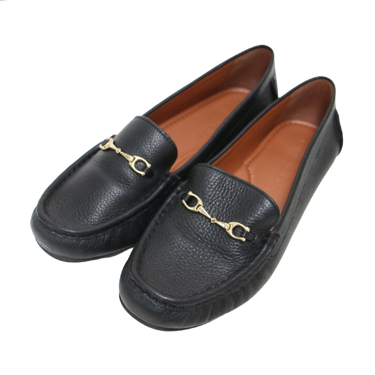 メイビス レザー ローファー / MAVIS LEATHER LOAFER FG4581 / スリッポン ラウンドトゥ フラットソール ビット シボ革