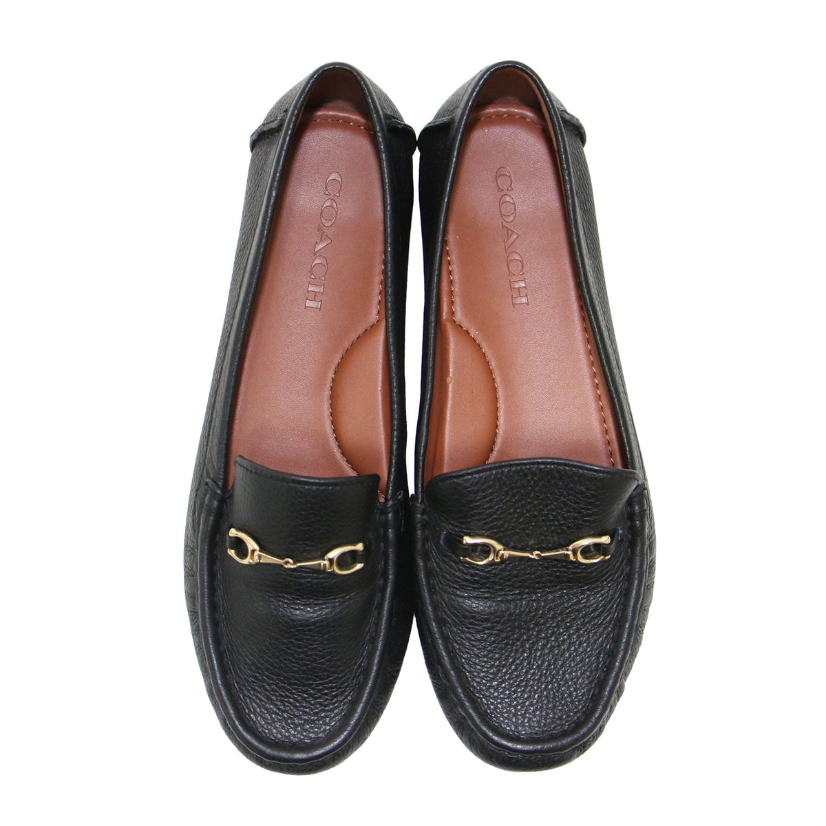 メイビス レザー ローファー / MAVIS LEATHER LOAFER FG4581 / スリッポン ラウンドトゥ フラットソール ビット シボ革