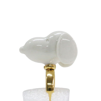× PEANUTS 25春夏 スヌーピー リング / SNOOPY RING 指輪 ポーセリン セラミック K18コーティング