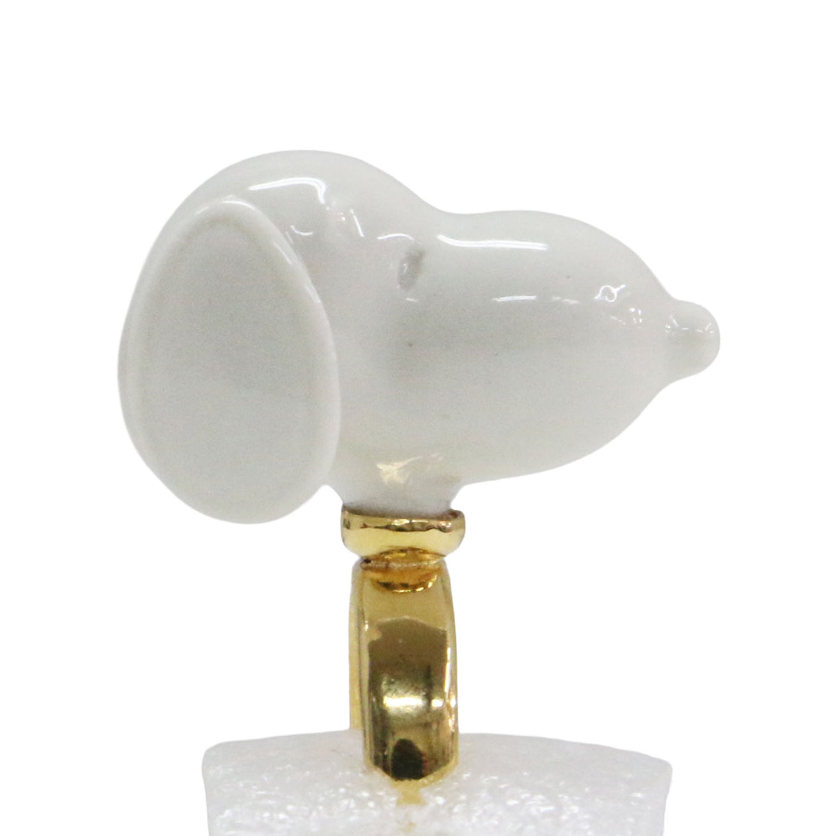 × PEANUTS 25春夏 スヌーピー リング / SNOOPY RING 指輪 ポーセリン セラミック K18コーティング
