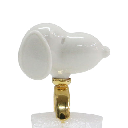 × PEANUTS 25春夏 スヌーピー リング / SNOOPY RING 指輪 ポーセリン セラミック K18コーティング