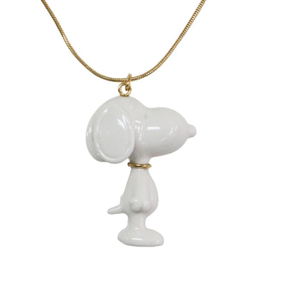 × PEANUTS 25春夏 スヌーピー ペンダント / SNOOPY PENDANT ネックレス セラミック サークルプレート K18コーティング ポーセリン