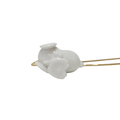 × PEANUTS 25春夏 スヌーピー ペンダント / SNOOPY PENDANT ネックレス セラミック サークルプレート K18コーティング ポーセリン