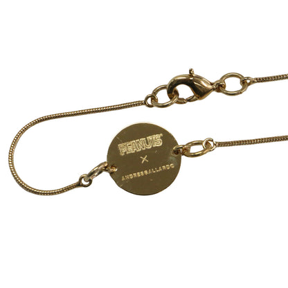 × PEANUTS 25春夏 スヌーピー ペンダント / SNOOPY PENDANT ネックレス セラミック サークルプレート K18コーティング ポーセリン