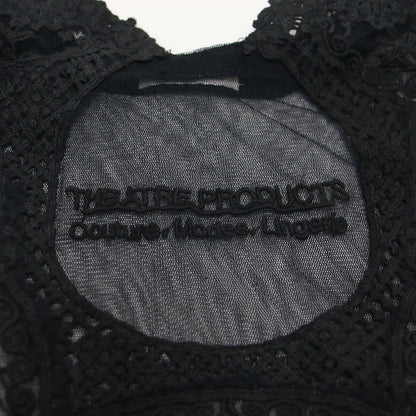 チュールレース トートバッグ / ダブルハンドル ショルダー シアー ブランドロゴ 刺繍