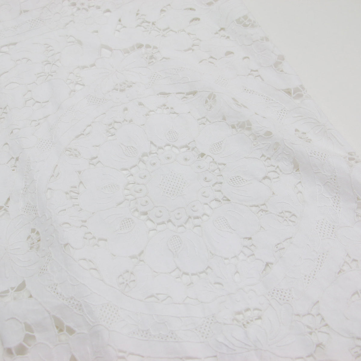 25秋冬 カットワーク パーツ テーブルクロス エプロンドレス / cutwork parts tablecloth aprondr H0-00-7045 / キャミソール ノースリーブ 花柄 ラップ コットン リネン ウォッシャブル
