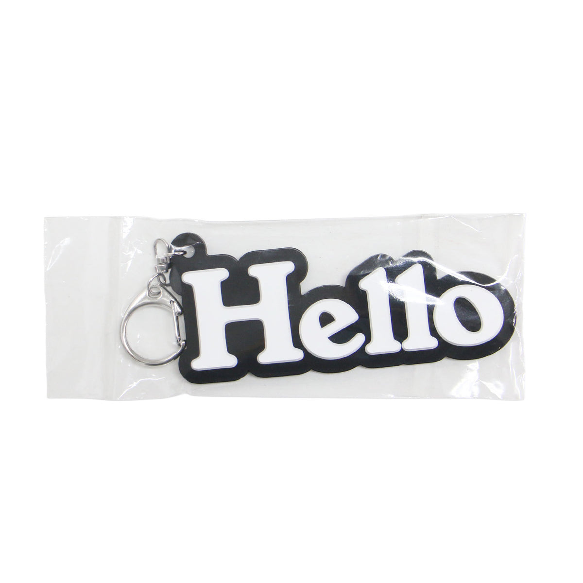 ハロー キーチャーム / Hello キーホルダー 英字 ラバー ナスカン