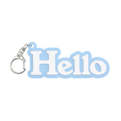 ハロー キーチャーム / Hello キーホルダー 英字 ラバー ナスカン